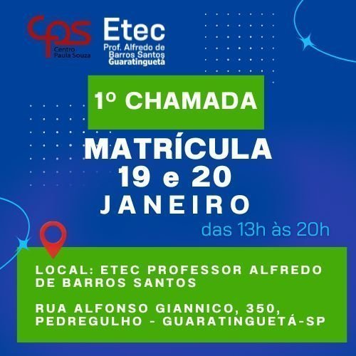 1ª Chamada do Vestibulinho Etec