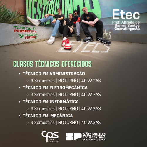 Veja Nossos Cursos e Cronograma do Vestibulinho