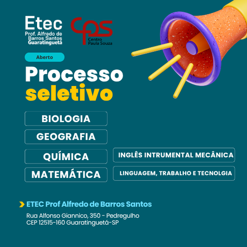 Processo Seletivo Simplificado (ETEC Guaratinguetá)