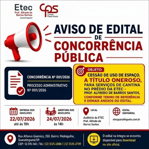 PROCESSO ADMINISTRATIVO Nº 001/2026 - Cantina da Escola